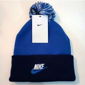 Kids Nike Knit Hat NEW Winter Hat Beanie Youth Blue